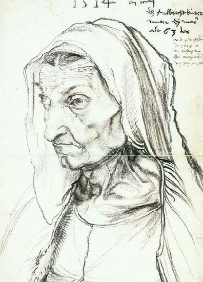 Albrecht Durer Portrait of the Artist's Mother oil painting image
